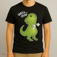 Well Crap Funny T-Rex Can't Wipe T-Shirt thumb 3