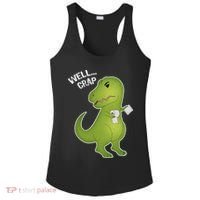 Well Crap Funny T-Rex Can't Wipe Ladies PosiCharge Competitor Racerback Tank thumb 0