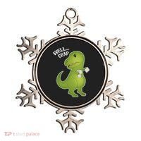 Well Crap Funny T-Rex Can't Wipe Ornament thumb 0