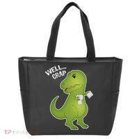 Well Crap Funny T-Rex Can't Wipe Tote Bag thumb 0