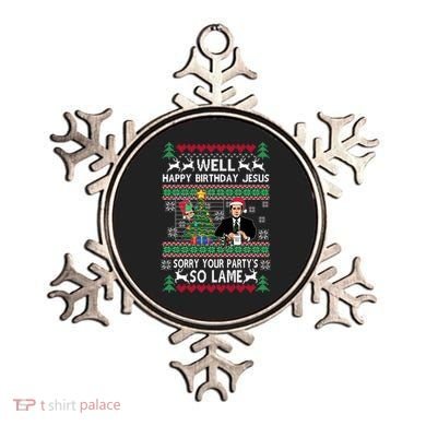 Well Happy Birthday Jesus Funny Quote Office Ugly Christmas Ornament