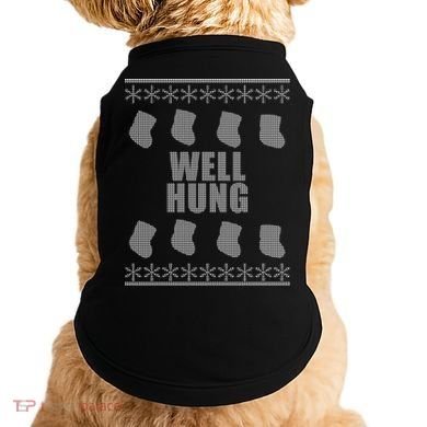 Well Hung Funny Ugly Christmas  Doggie Tank