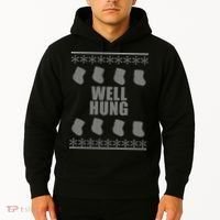 Well Hung Funny Ugly Christmas  Hoodie thumb 2