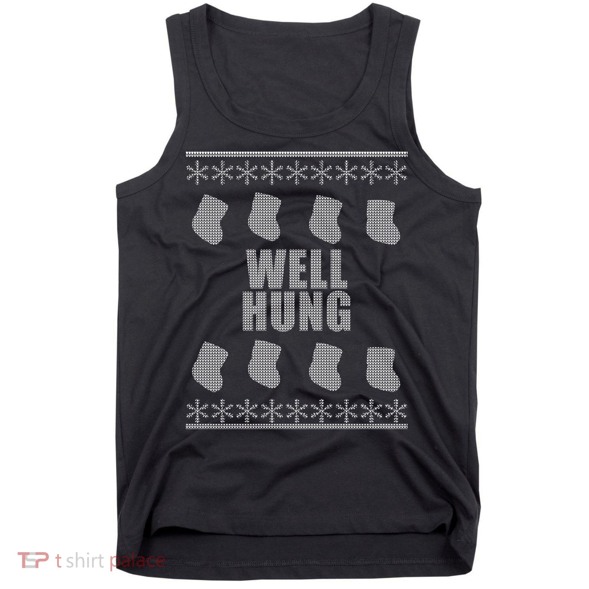 Well Hung Funny Ugly Christmas  Tank Top