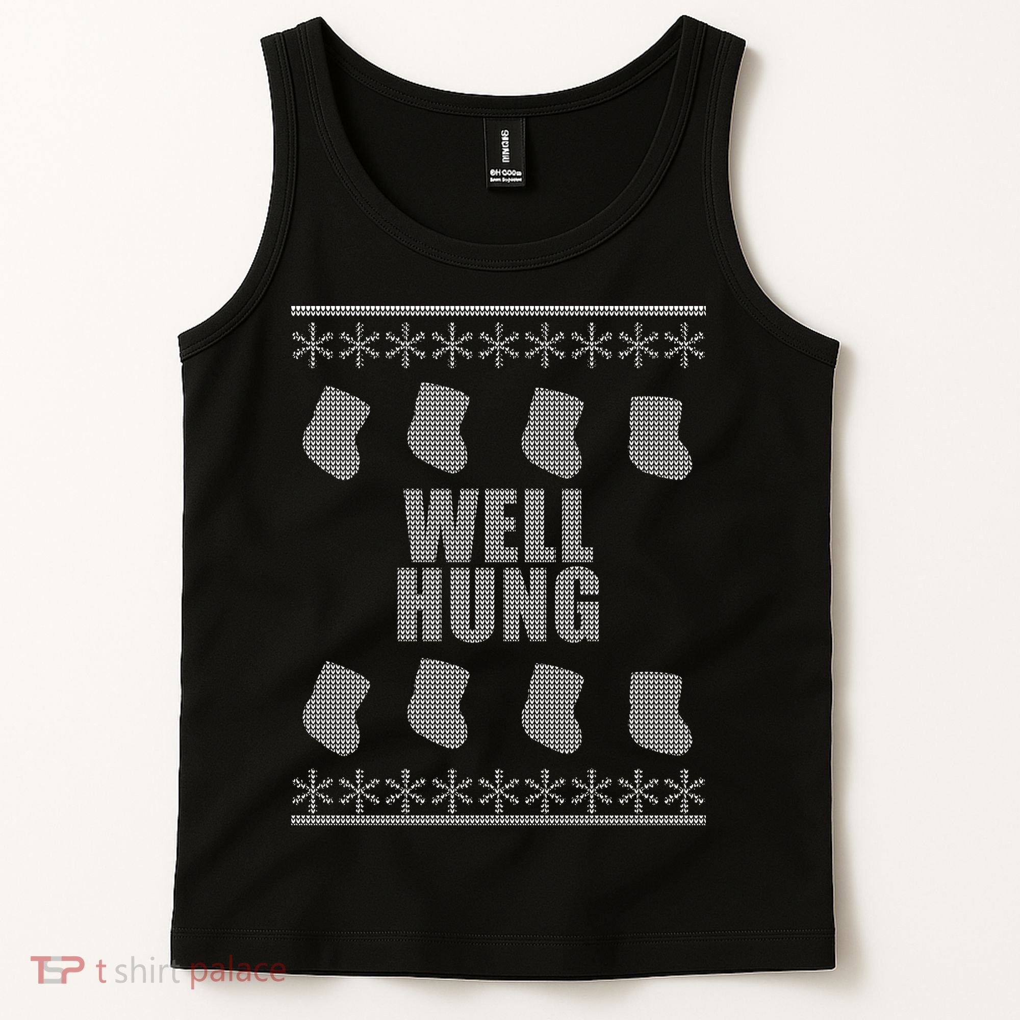 Well Hung Funny Ugly Christmas  Tank Top