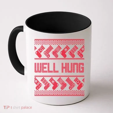 Well Hung Ugly Christmas Coffee Mug