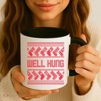 Well Hung Ugly Christmas Coffee Mug thumb 3