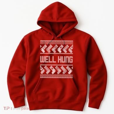 Well Hung Ugly Christmas Hoodie