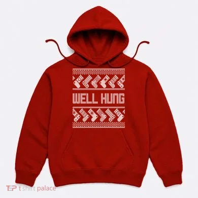 Well Hung Ugly Christmas Hoodie