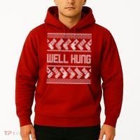Well Hung Ugly Christmas Hoodie thumb 2