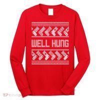 Well Hung Ugly Christmas Long Sleeve Shirt thumb 0