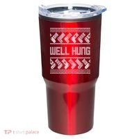 Well Hung Ugly Christmas Tumbler thumb 0