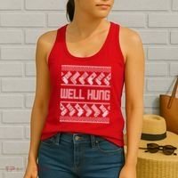 Well Hung Ugly Christmas Women's Tank Top thumb 2