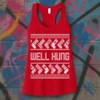 Well Hung Ugly Christmas Women's Tank Top thumb 3