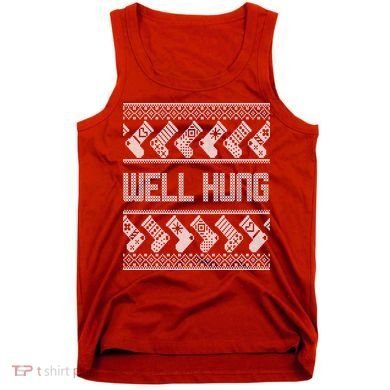 Well Hung Ugly Christmas Tank Top