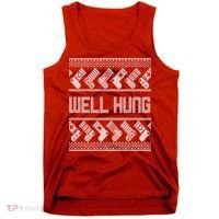 Well Hung Ugly Christmas Tank Top thumb 0