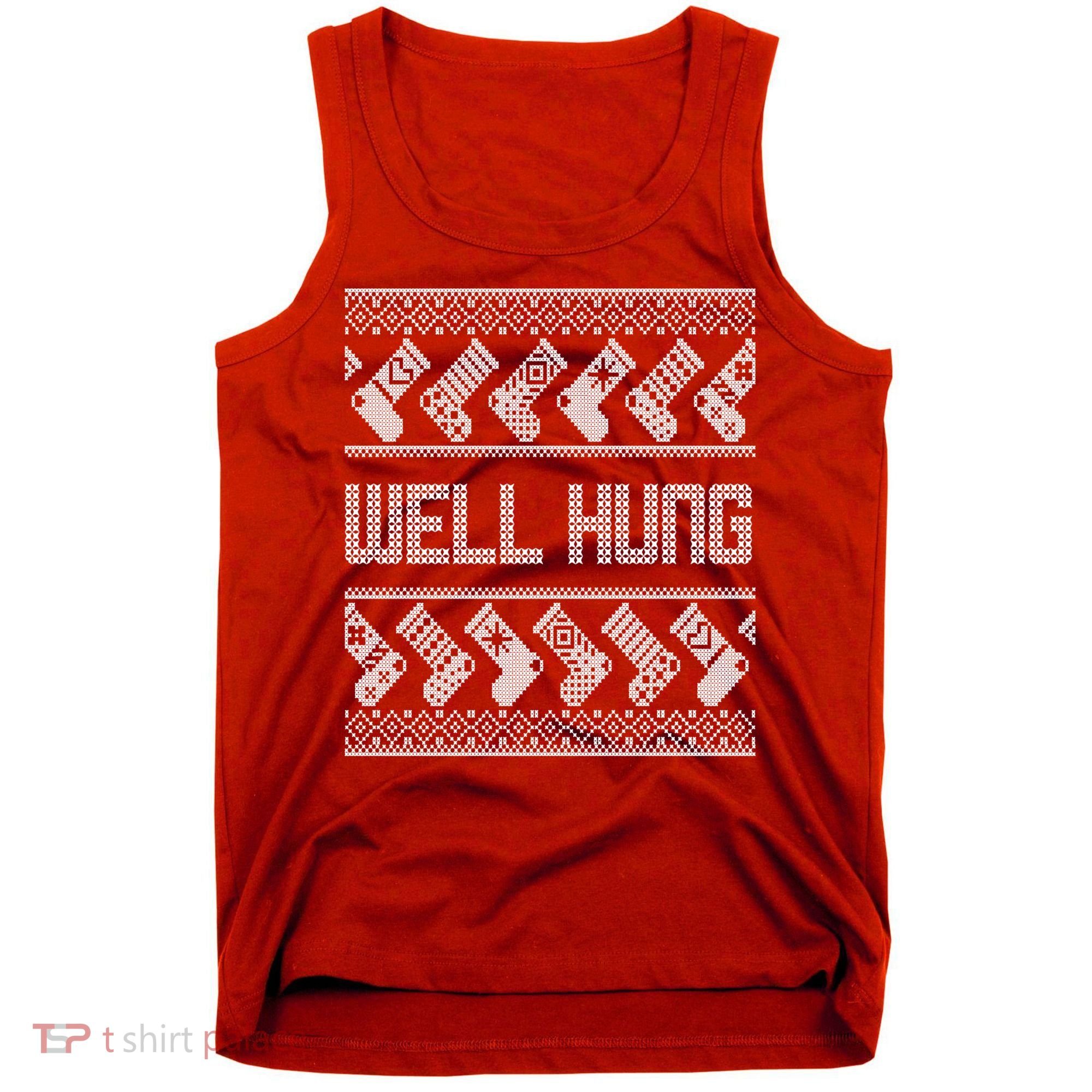 Well Hung Ugly Christmas Tank Top