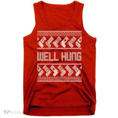 Well Hung Ugly Christmas Tank Top