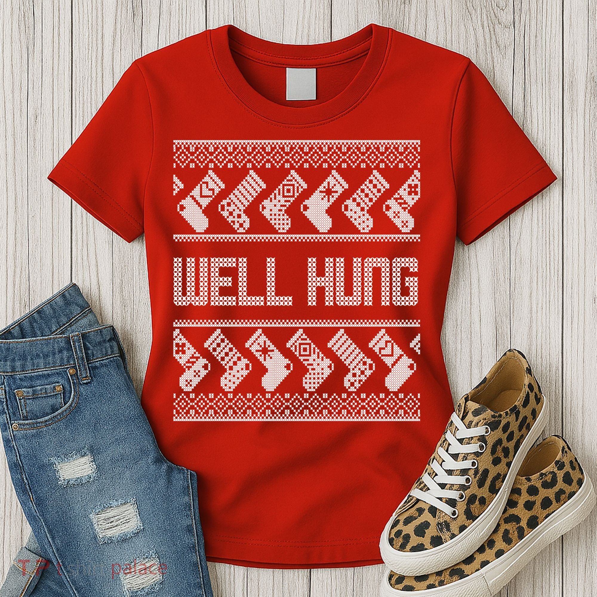 Well Hung Ugly Christmas Women's T-Shirt