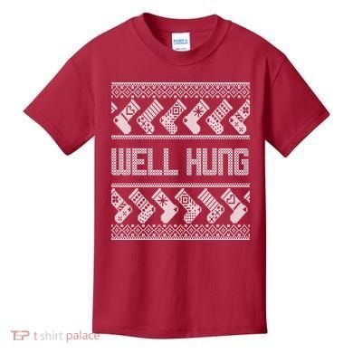 Well Hung Ugly Christmas Kids T-Shirt