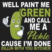 Well Paint Me Green Funny Pickle Saying Women's Sweatshirt thumb 2