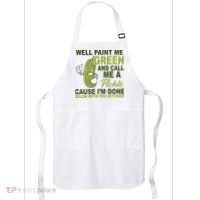 Well Paint Me Green Funny Pickle Saying Apron thumb 0