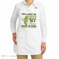 Well Paint Me Green Funny Pickle Saying Apron thumb 2