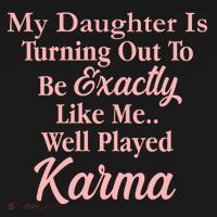 Well Played Karma Funny Daughter Bucket Hat thumb 4