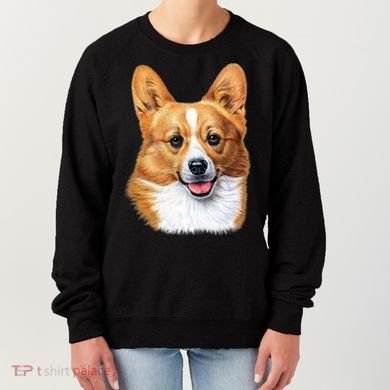Welsh Corgi Dog Portrait Women's Sweatshirt
