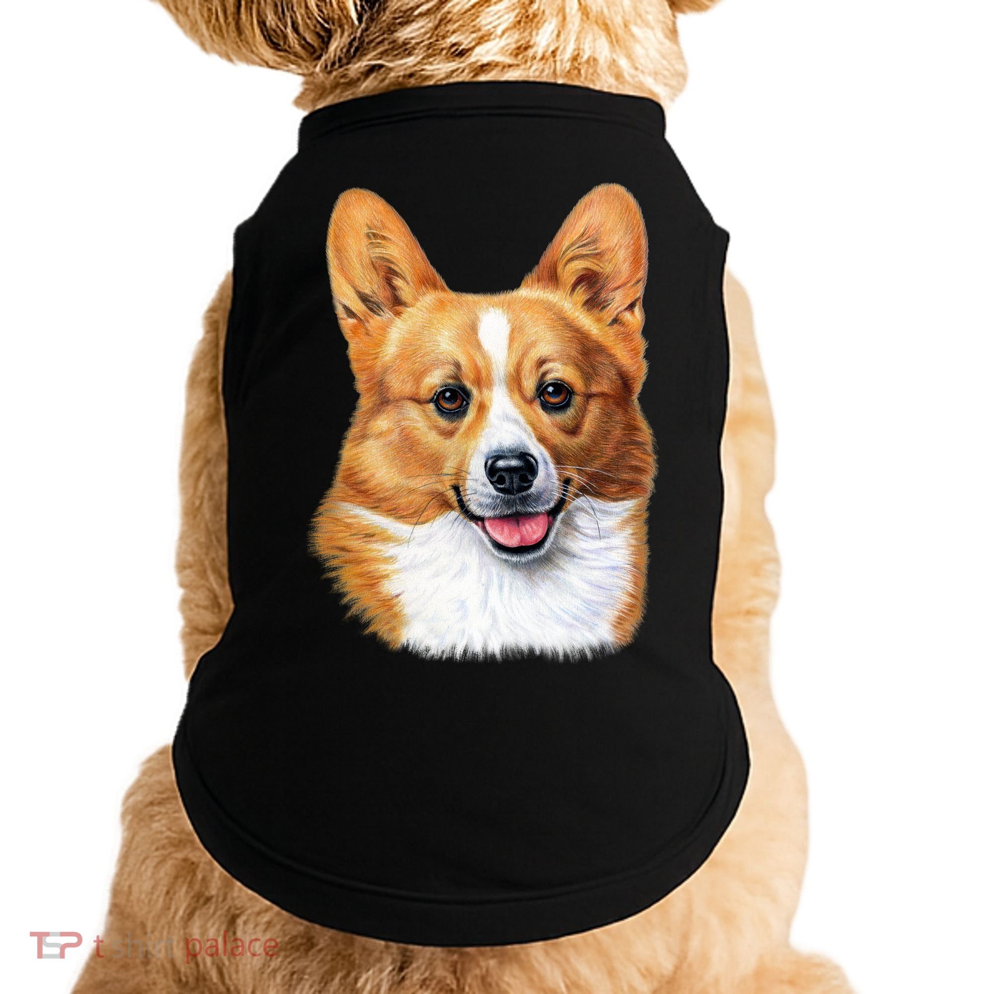 Welsh Corgi Dog Portrait Doggie Tank