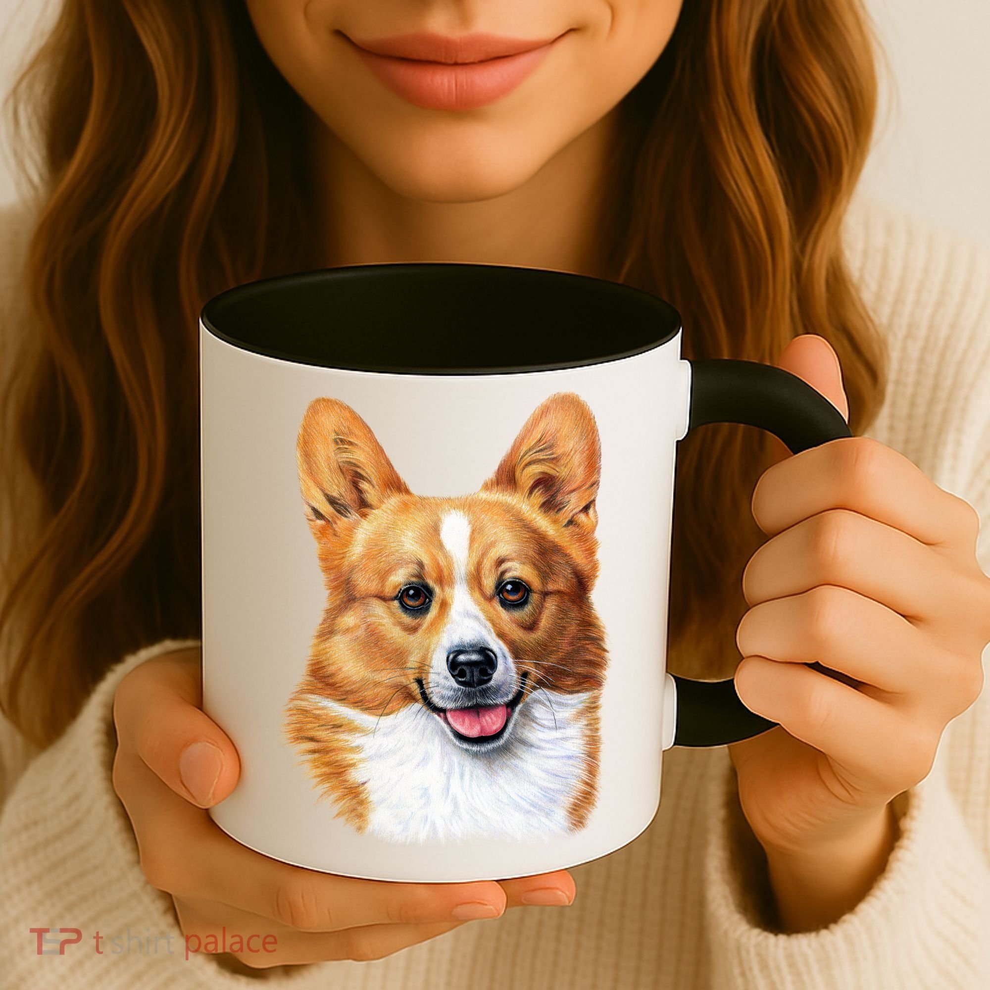 Welsh Corgi Dog Portrait Coffee Mug