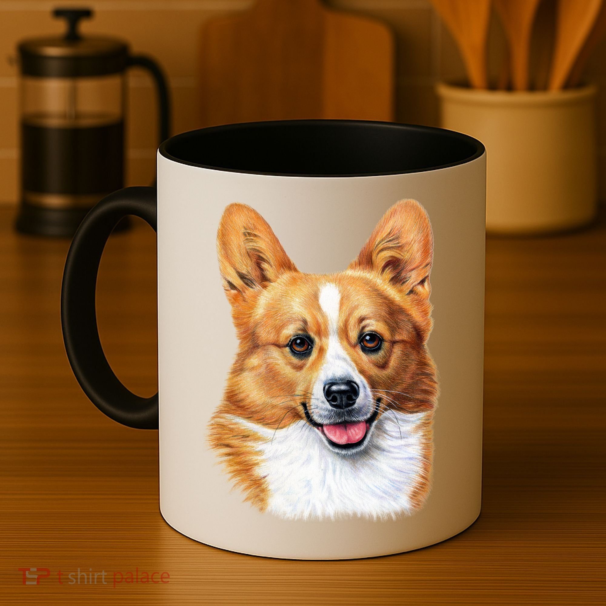 Welsh Corgi Dog Portrait Coffee Mug