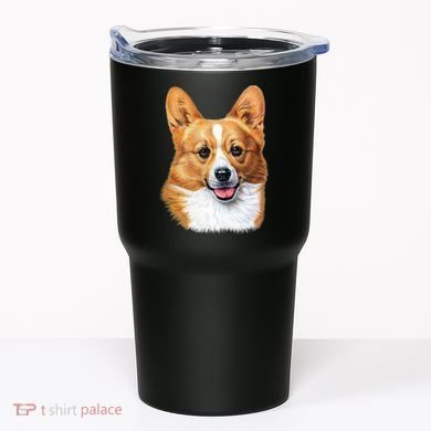 Welsh Corgi Dog Portrait Tumbler