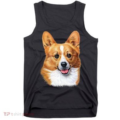 Welsh Corgi Dog Portrait Tank Top