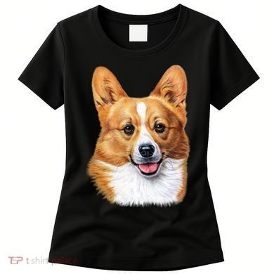 Welsh Corgi Dog Portrait Women's T-Shirt