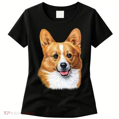 Welsh Corgi Dog Portrait Women's T-Shirt