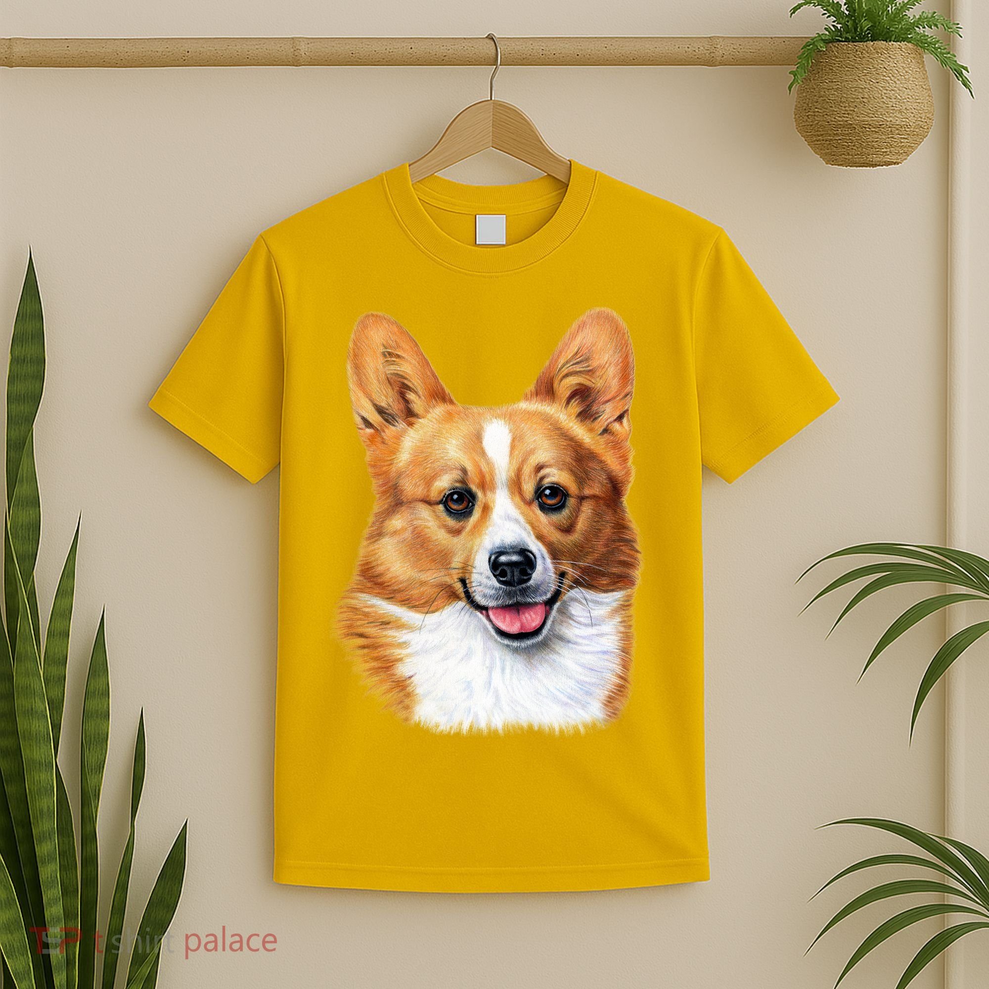 Welsh Corgi Dog Portrait T-Shirt
