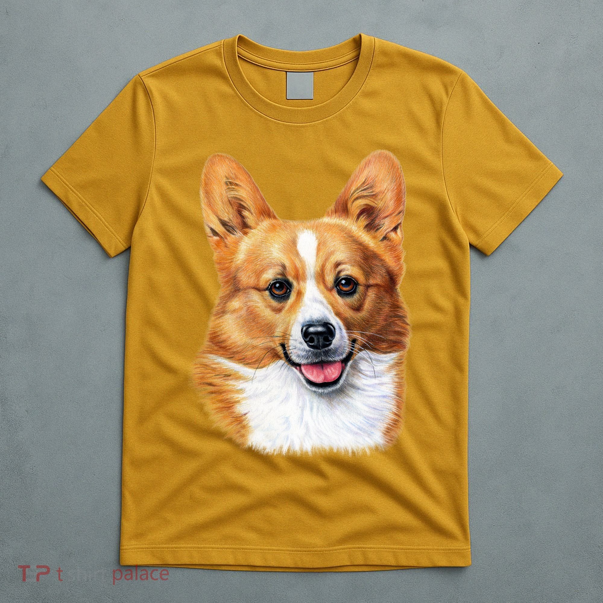 Welsh Corgi Dog Portrait T-Shirt