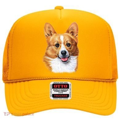 Welsh Corgi Dog Portrait Hat