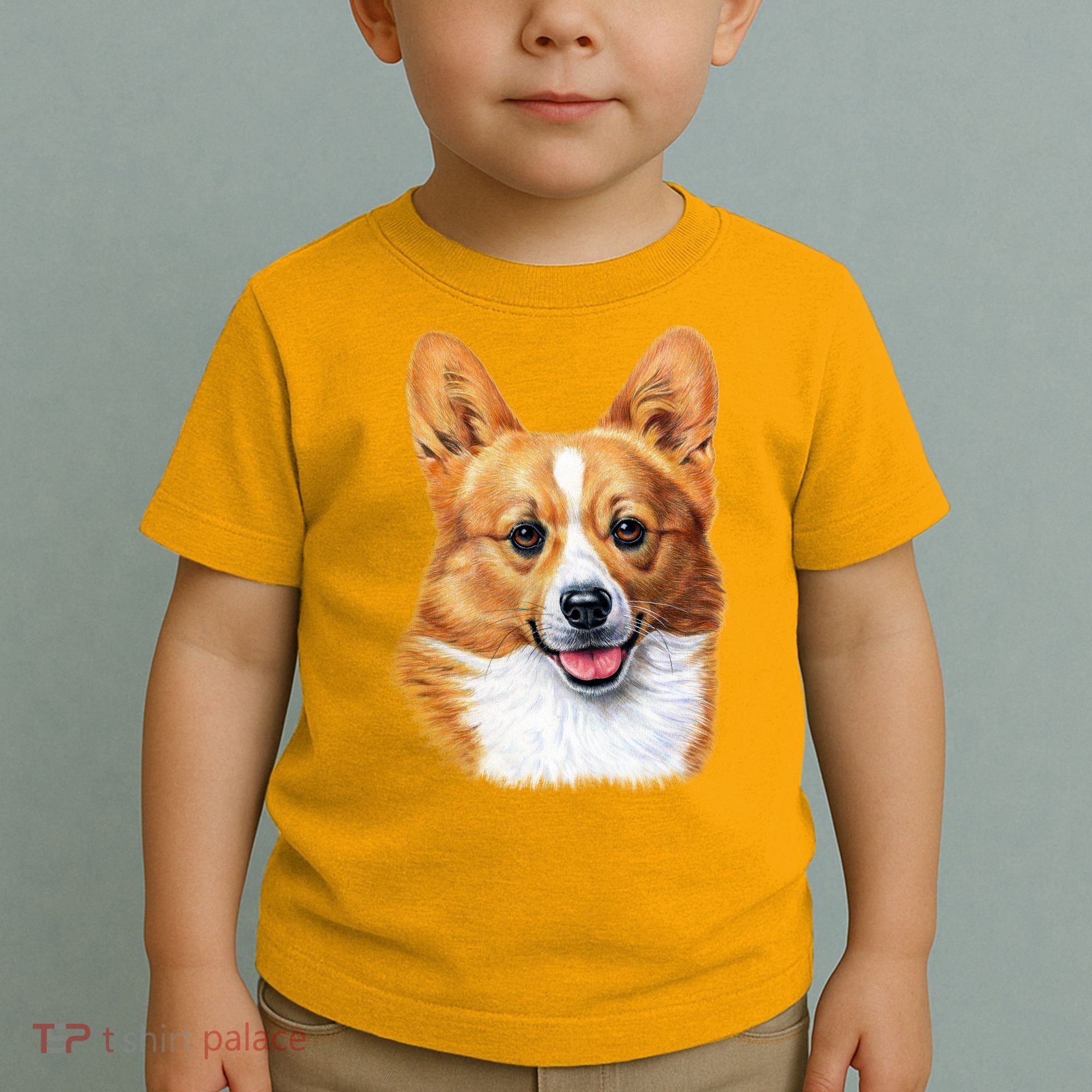 Welsh Corgi Dog Portrait Toddler T-Shirt