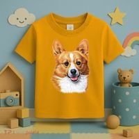 Welsh Corgi Dog Portrait Toddler T-Shirt thumb 3