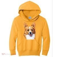 Welsh Corgi Dog Portrait Kids Hoodie thumb 0