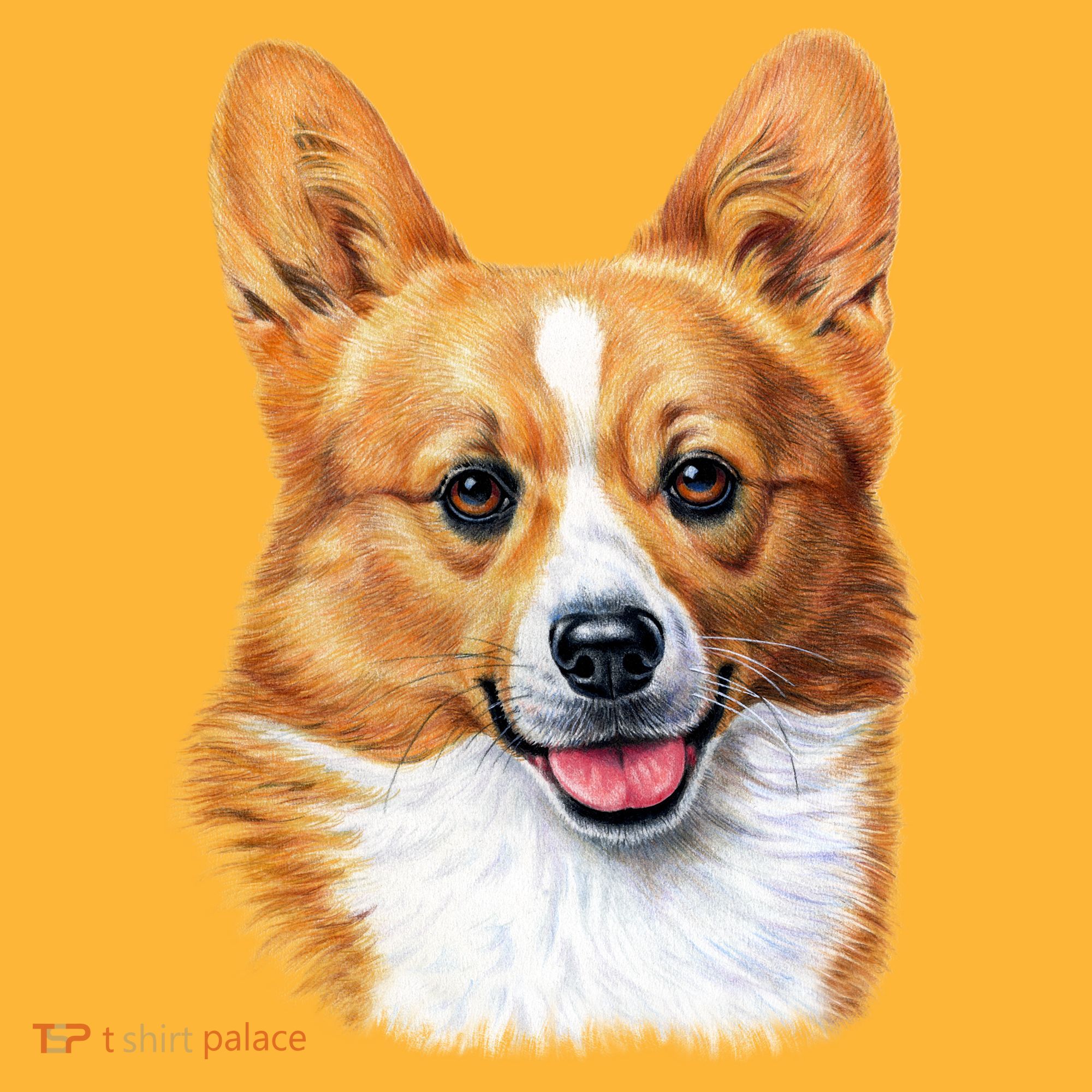 Welsh Corgi Dog Portrait Kids T-Shirt