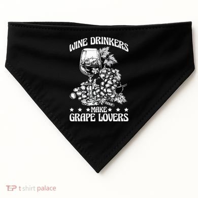 Wine Ers Make Grape Lovers Influence Gift USA-Made Doggie Bandana