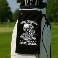 Wine Ers Make Grape Lovers Influence Gift Golf Towel thumb 2