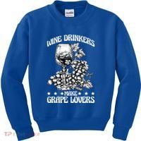 Wine Ers Make Grape Lovers Influence Gift Kids Sweatshirt thumb 0
