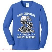 Wine Ers Make Grape Lovers Influence Gift Kids Long Sleeve Shirt thumb 0