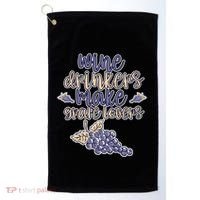 Wine Ers Make Grape Lovers Influence Gift Golf Towel thumb 0