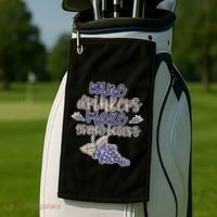 Wine Ers Make Grape Lovers Influence Gift Golf Towel thumb 2
