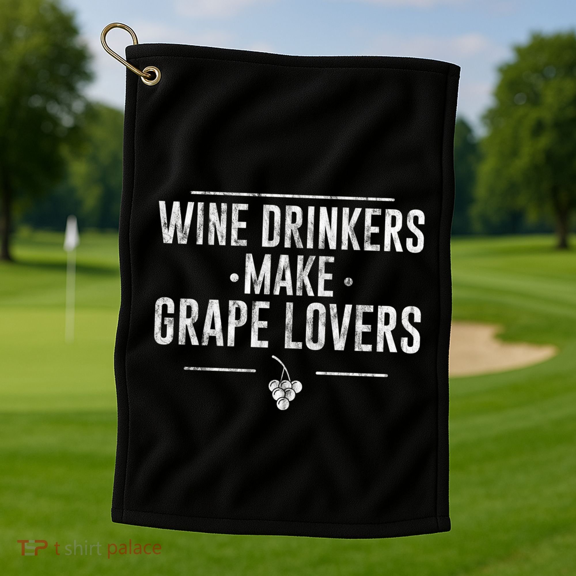 Wine Ers Make Grape Lovers Influence Gift Golf Towel